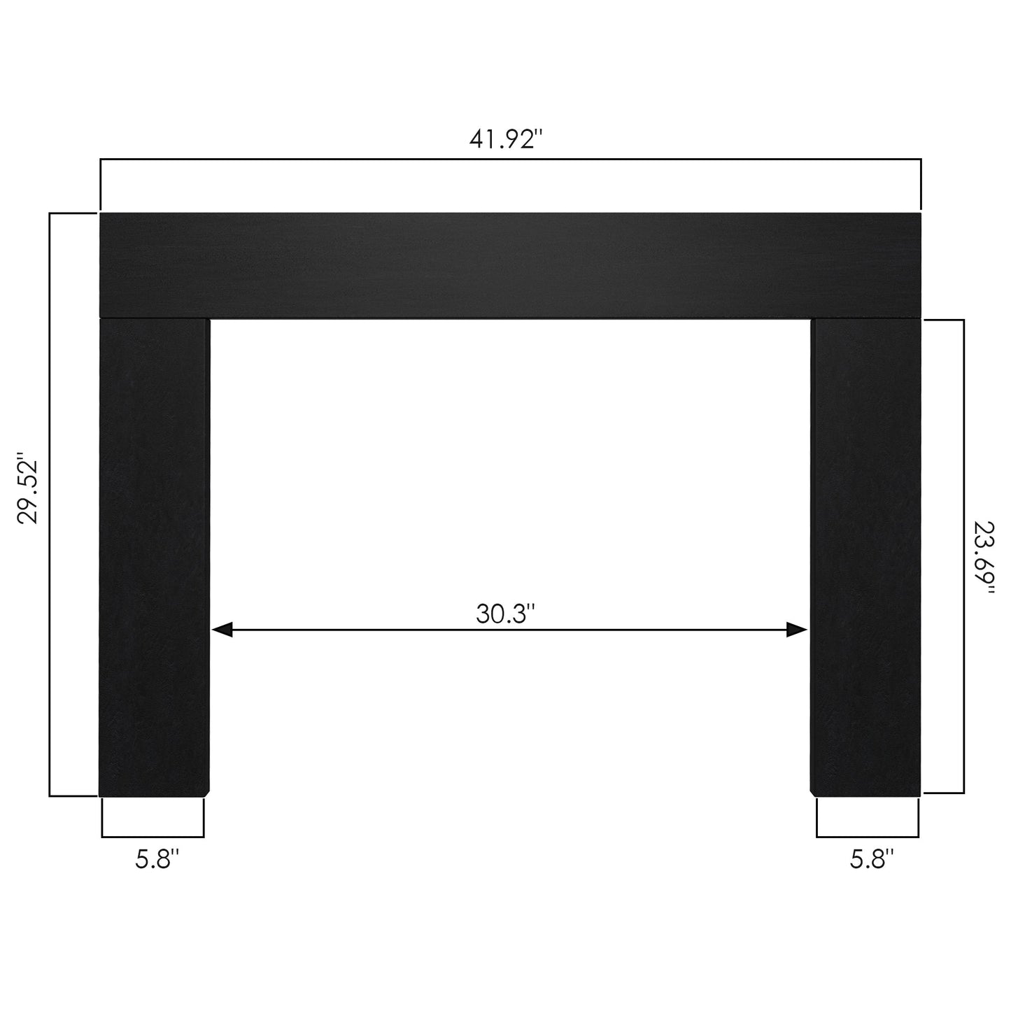 Electric Fireplace Insert with Top Light, Fire Sound, Glass Door & Mesh Screen - Kentsky