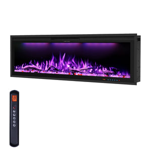 Replacement Remote Control Compatible with BIZL Electric Fireplace Insert | Multicolor Flame & Overheat Protection - Kentsky