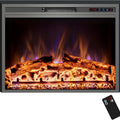 Electric Fireplace, 25" Electric Fireplace Inserts, Recessed Fireplace Heater with Remote Control, Adjustable Flame Colors, Timer&Overheating Protection, 750/1500W - Kentsky