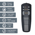 Kentsky Electric Fireplace Replacement Remote Control with Individual Buttons for Adjustable Flame Colors, Top Lighting, Heating, Timer, and Log Sound Effects - Kentsky