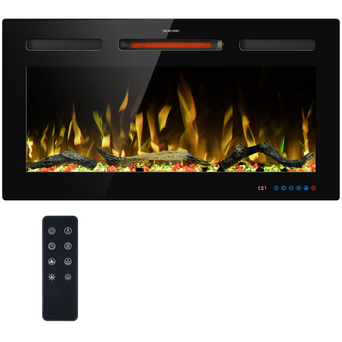 Replacement Remote Control Compatible with EFRPro Recessed & Wall-Mounted Fireplace Inserts | Smart WiFi, 160+ Mixed Colors Control - Kentsky